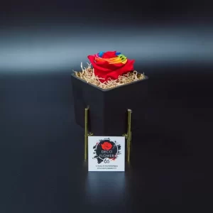 Forever Rose πολύχρωμο Eco Glass τετράγωνο μικρό