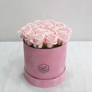 Soap Roses ροζ με 15 τριαντάφυλλα