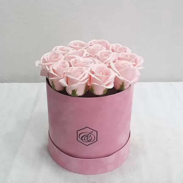 Soap Roses ροζ με 15 τριαντάφυλλα