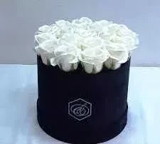 Soap Roses λευκό με 15 τριαντάφυλλα