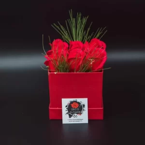 Soap Roses κόκκινο με 6 τριαντάφυλλα