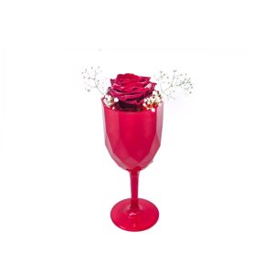 Forever Rose σε Eco Glass ποτηρι